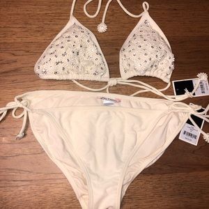 Juicy couture two-piece triangle XL bathing suit
